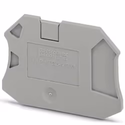 Phoenix D-UT 2,5/4-TWIN, Cache d’extrémité, Polyamide, Gris