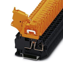 Phoenix Contact 3035140 bornier 2 Orange, Noir