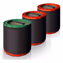 Unger DIUB3, DIUH2, DIUH3, DIUK2, DIUK3, DIUKS, DIUKF, Noir, Vert, Rouge, 3 pièce(s)