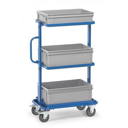 fetra 32902 chariot de service Acier Bleu, Gris