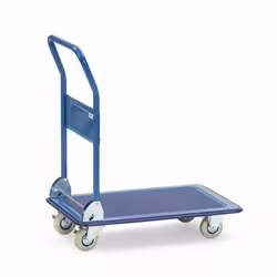 fetra 3100, Acier, Chariot plat, Bleu, 150 kg, 4 roue(s), Caoutchouc