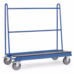 fetra 4445, Acier, Chariot de transport, Bleu, 500 kg, 4 roue(s), 20 cm