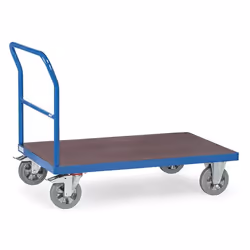fetra 12506, Contre-plaqué, Acier, Chariot de transport, Bleu, 1200 kg, 4 roue(s), Caoutchouc
