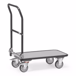 fetra 1132/7016, Contre-plaqué, Acier, Chariot de transport, Gris, 250 kg, 4 roue(s), 12,5 cm