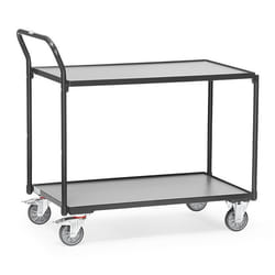 fetra 2740/7016 Diable manuel Contre-plaqué, Acier Chariot à étagères