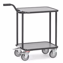 fetra 1164/7016, Contre-plaqué, Acier, Chariot de transport, Gris, 250 kg, 4 roue(s), 12,5 cm