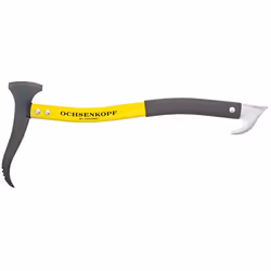 Ochsenkopf OX 172 SCH-0500, Crochet de fermeture, Crochet fixe, Aluminium, Crochet en J, Noir, Jaune