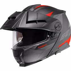 Schuberth E2 Defender Casque, noir-rouge, taille 53 pour Hommes