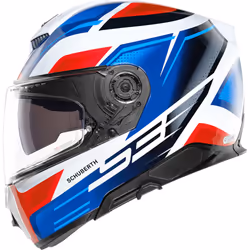 Schuberth S3 Storm Casque, blanc-rouge-bleu, taille L pour Hommes