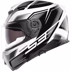 Schuberth S3 Storm Casque, noir-blanc-argent, taille M pour Hommes