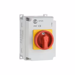 Type de protection IP67 Boîtier en platique Tension de service : 690 V Courant assigné d´emploi : 25 A Pouvoir de coupure sel ...