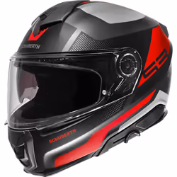 Schuberth S3 Daytona Casque, noir-gris-rouge, taille 2XL pour Hommes