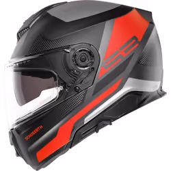 Schuberth S3 Daytona Casque, noir-gris-rouge, taille 2XL pour Hommes