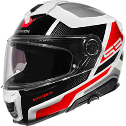 Schuberth S3 Daytona Casque, noir-blanc-rouge, taille S pour Hommes