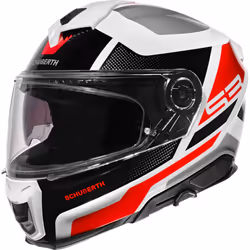 Schuberth S3 Daytona Casque, noir-blanc-rouge, taille S pour Hommes