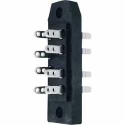 Informations techniques Connexion (composants) : picot à souder Couleur : noir Courant nominal : 6 A Forme du connecteur : em ...
