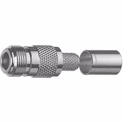 Informations techniques Connexion (composants) : à sertir Forme du connecteur : femelle, droit Impédance (nombre entier) : 50 ...