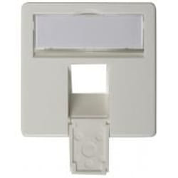 Telegärtner Face plate complete 50 x 50 for AMJ45 8/8 UP/O alpine white