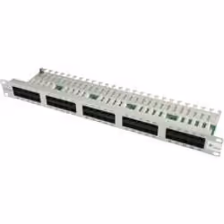 Telegärtner 50-port ISDN patch panel, Cat. 3, RJ-45, Montage de rack, 1U, DIN IEC 60068-1, 480 mm, 44,2 mm