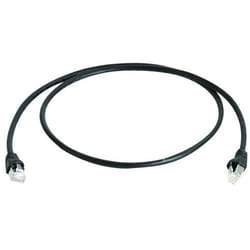 Telegärtner F/UTP Cat.5e, 25.0m MP8 FS100, LSZH câble de réseau Noir 25 m