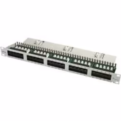 Telegärtner 50-port ISDN patch panel, RJ-45, DIN IEC 60068-1, 482,9 mm, 44,2 mm, 170,3 mm