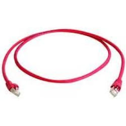Telegärtner MP8 FS 600 LSZH Crossover BT-1.0 câble de réseau Rouge 1 m Cat6a S/FTP (S-STP)