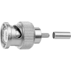 100023476 100023476 Connecteur bnc mâle, droit 75 ω 1 pc(s) - Telegärtner