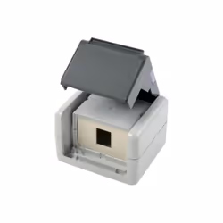 Telegärtner H02000A0069, Gris, Blanc, IP44, 87 mm, 58 mm, 75 mm, 160 g