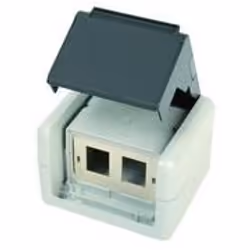 Telegärtner RJ45 Outlet IP44 AP, Gris
