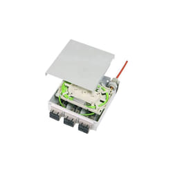 100022818 Cassette d'épissure fibre optique (fo) gris clair (ral 7035) 1 pc(s) S379061 - Telegärtner