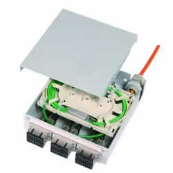 Telegärtner H82050F0001 adaptateur de fibres optiques ST 1 pièce(s) Gris, Rouge