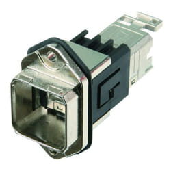 Telegärtner J80020A0011 changeur de genre de câble RJ-45 Noir, Chrome