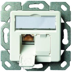 Telegärtner J00020A0500 boitier de prise de courant Blanc