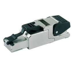 Telegärtner MFP8 T568 A Cat.6A connecteur de fils RJ-45 Noir, Argent