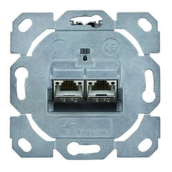Telegärtner J00020A0511 prise de courant RJ-45 Acier brossé