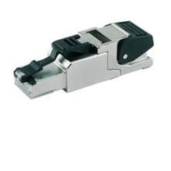 Telegärtner J00026A2002 connecteur de fils RJ45 Noir, Acier inoxydable