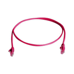 Telegärtner 100008052 RJ45 Câble réseau, câble patch CAT 6 U/UTP 1.00 m rouge ignifuge, sans halogène 1 pc(s) Y624301