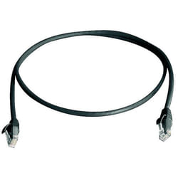 Telegärtner U/UTP, Cat 6, 1 m câble de réseau Noir Cat6 U/UTP (UTP)