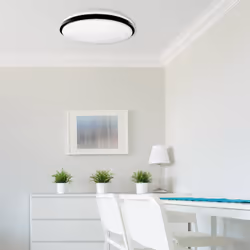 Müller-Licht 21000071 Taro Round 40 Plafonnier LED 24 W blanc noir