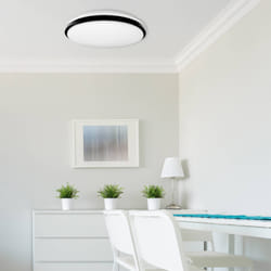 Müller-Licht 21000071 Taro Round 40 Plafonnier LED 24 W blanc noir