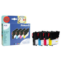 Pelikan 4106902 cartouche d'encre 4 pièce(s) Noir, Cyan, Magenta, Jaune