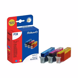 Pelikan P28 CMY, Encre à pigments, 12 ml, 3 pièce(s), Multi pack