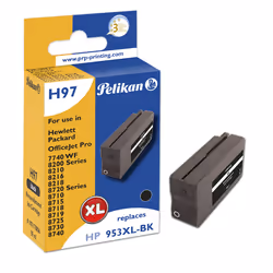 Pelikan H97 Black, Rendement élevé (XL), 2000 pages, 1 pièce(s), Paquet unique