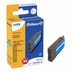 Pelikan H98 Cyan, Rendement élevé (XL), 1600 pages, 1 pièce(s), Paquet unique