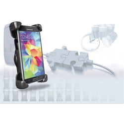 THB S9 Cradle Universal XXL Support actif Mobile/smartphone Noir