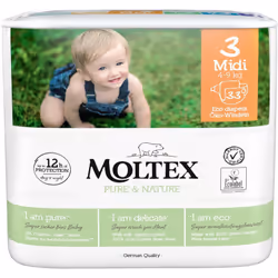 Vous souhaitez prendre aussi bien soin du confort de votre bébé que de l’environnement&nbsp;? Les couches ÉCO Moltex Pure &am ...