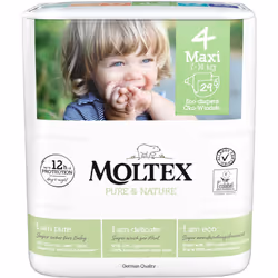Vous souhaitez prendre aussi bien soin du confort de votre bébé que de l’environnement&nbsp;? Les couches ÉCO Moltex Pure &am ...