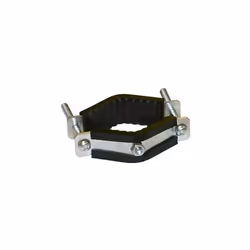 441276 - Bride de fixation pour piquet rond Caractéristiques : pour poteaux diam 35 à 70 mm doublé caoutchouc pour une gross ...