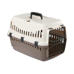 Kerbl - Box de transport Expedition pour chien - 48x32x32cm - Creme et taupe