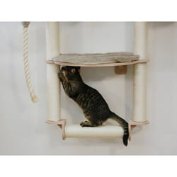 Kerbl Arbre à chats mural Dolomit Tofana Pro 117 cm Gris 81542